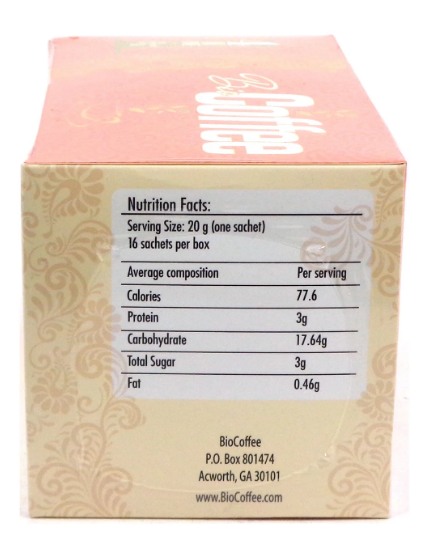 BIOCOFFEE 1 BOX (16 PACKETS)