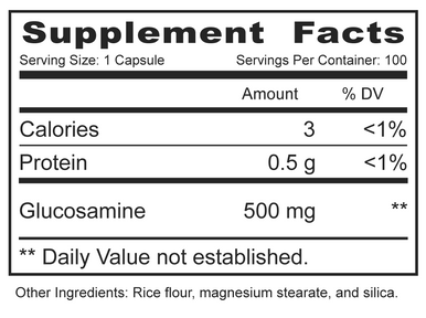 MBi Nutraceuticals Bio-Glucosamine 100 Capsules