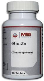 MBi Nutraceuticals Bio-Zn Zinc 30mg 90 Tablets