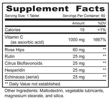 MBi Nutraceuticals C-1000 TR 60 Tablets