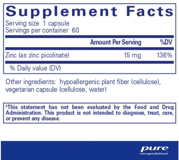 Zinc 15 (60 Capsules)