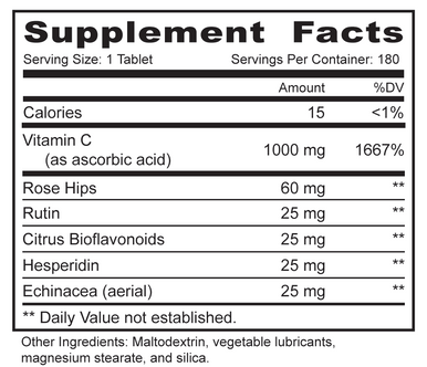 MBi Nutraceuticals C-1000 TR 180 Tablets
