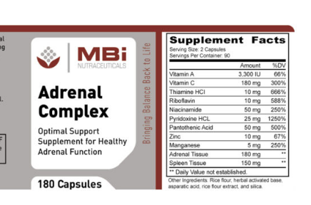 MBi Nutraceuticals Adrenal Complex 180 caps