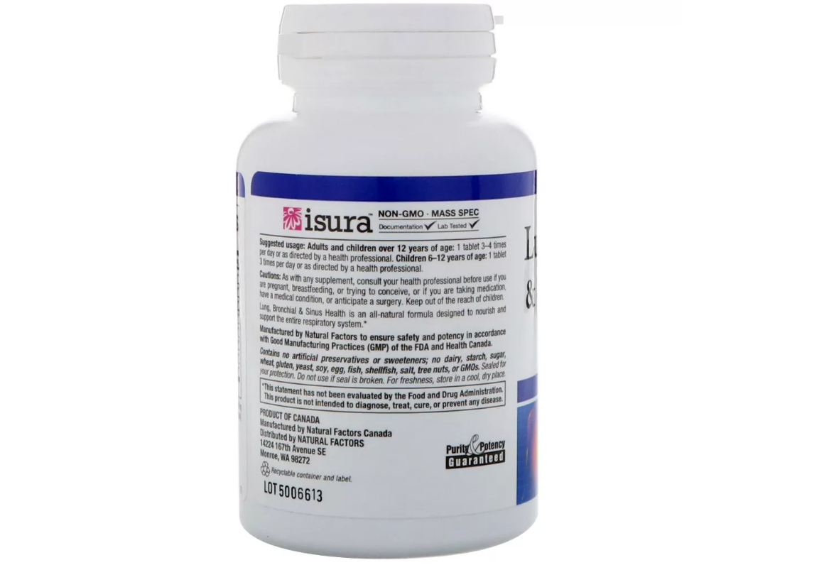 Natural Factors Lung, Bronchial & Sinus Health