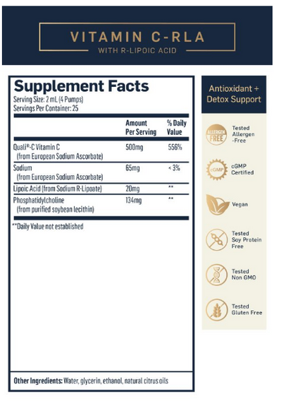 Vitamin C with R-Lipoic Acid (COLD SHIP)