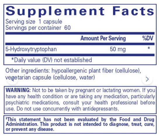 5-HTP 50Mg (60 Capsules)