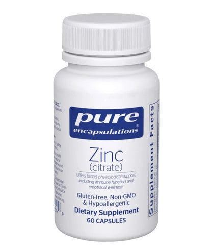Zinc (Citrate 60 Capsules)